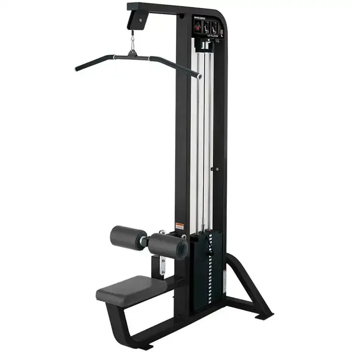 Gym Fitness Equipment Pin Loaded Selection Strength Training Pully System Lat Pulldown Seated Low Row Machine