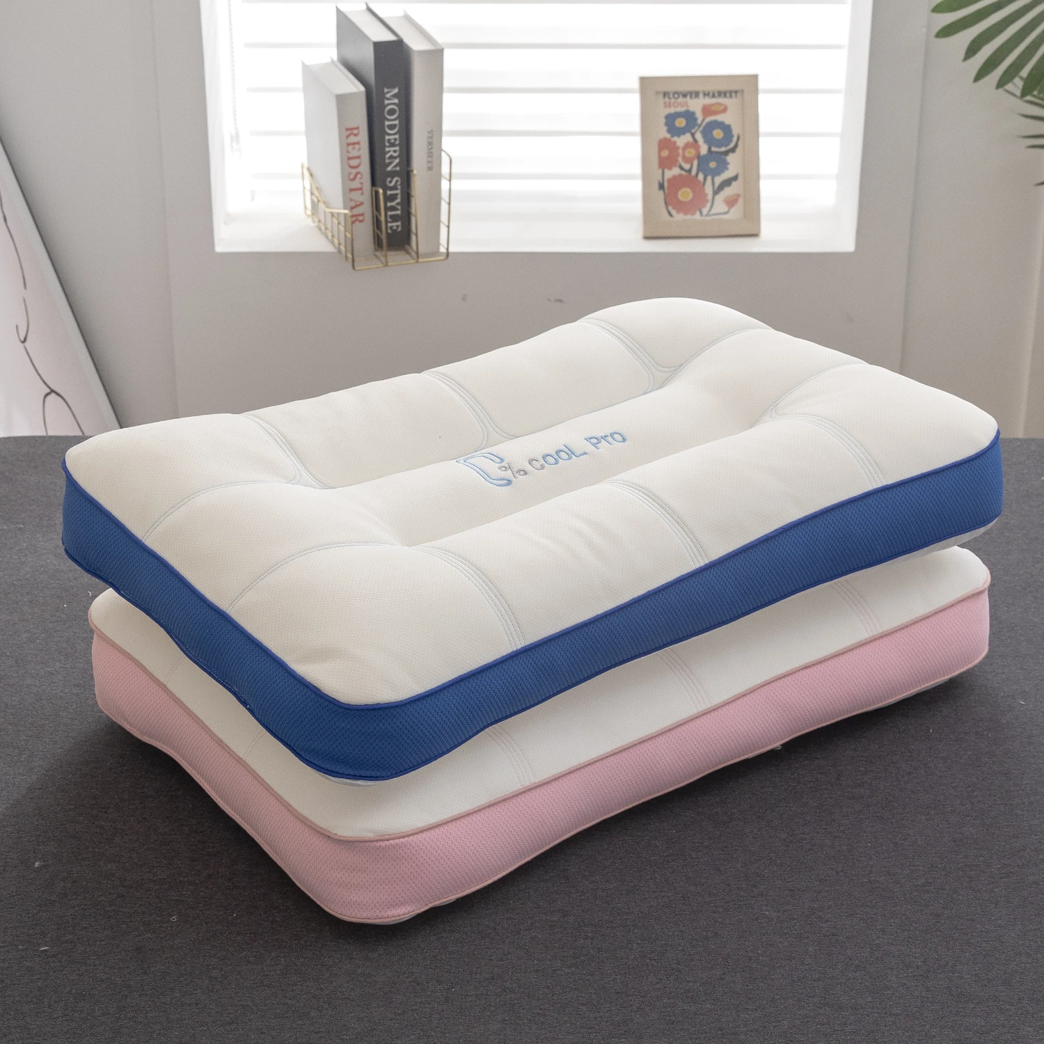 home use A pair of pure cotton pillow cores, a set of whole-home special single hotel neck pillows