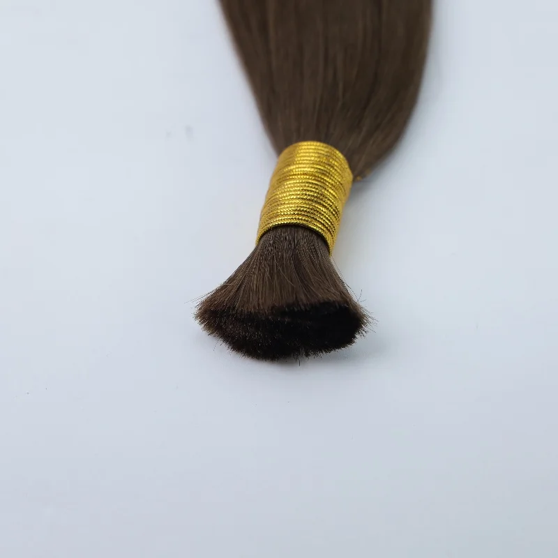 EMEDA double drawn cuticle aligned raw straight hair bulk 18inch 4ash ready to ship