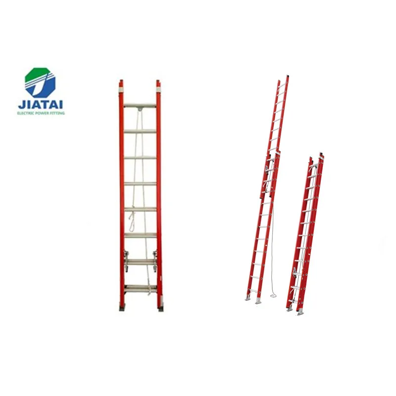 Легкая телескопическая удлинительная лестница из стекловолокна EN131 16-40