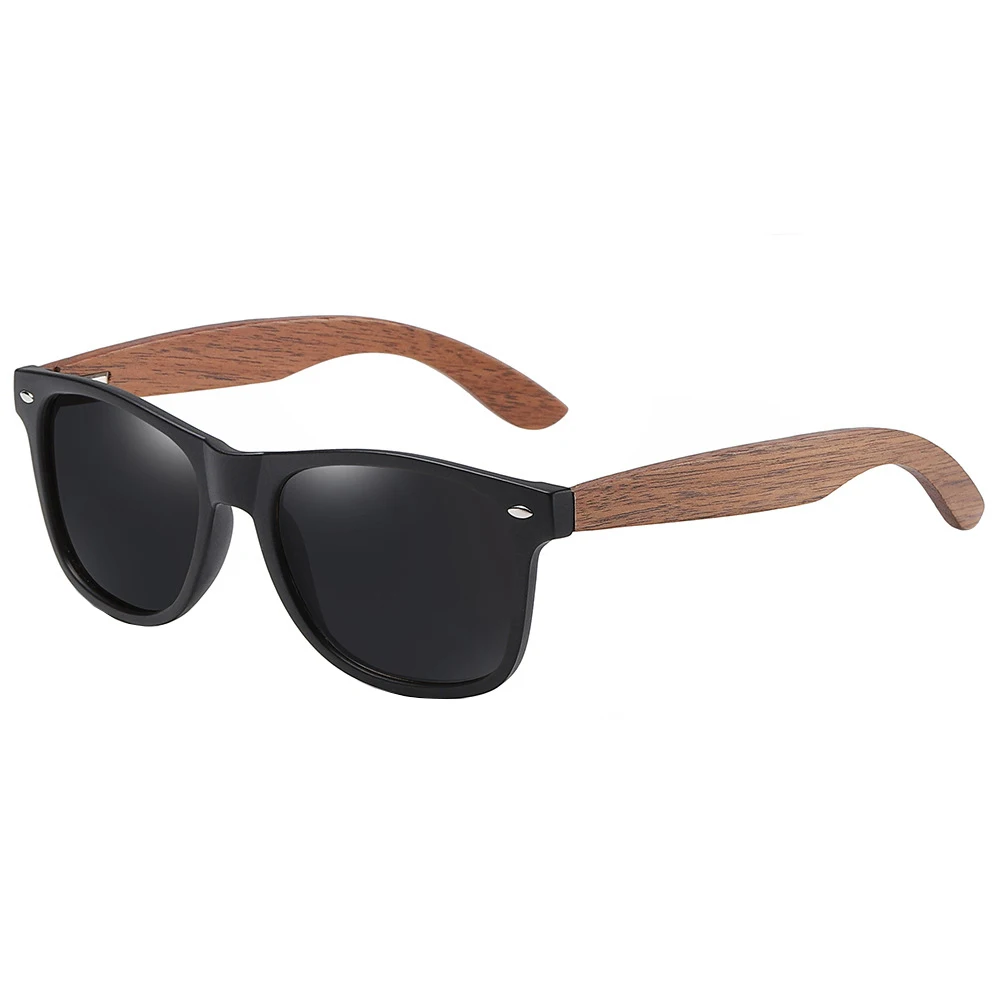 Polarized bamboo Glasses Fashion UV400 Plastic Sun Wholesale price Women men bamboo Sunglasses