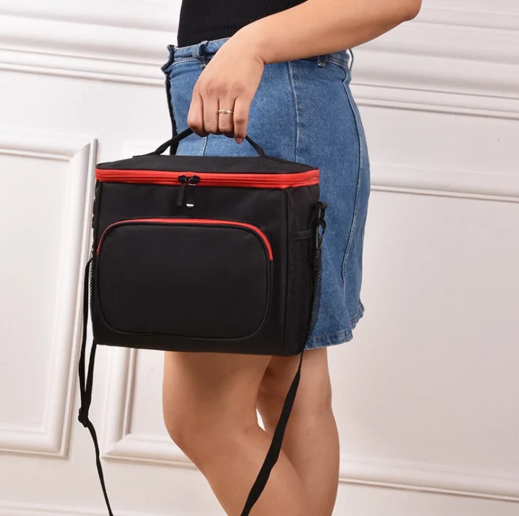 
OEM Thermal Insulated Cooler Bags Large Picnic Lunch Bento Box Trips BBQ Meal Ice Zip Pack Accessories 