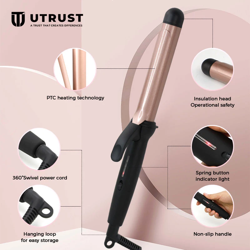 Professional Multi-colors Hair Roller Styler Hair Styling Tools Curling Wand Round Curling Iron