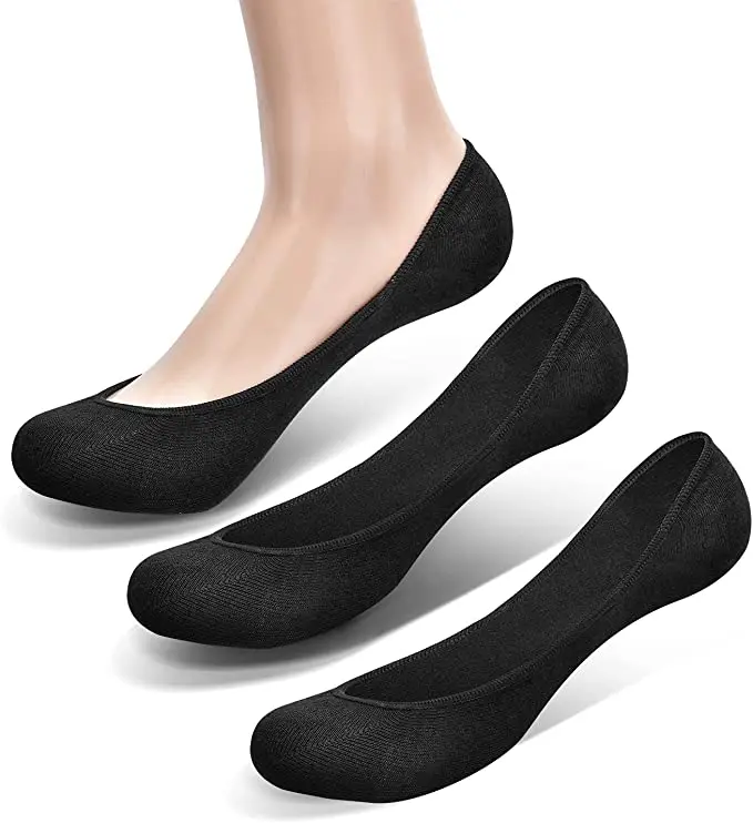 Women Invisible Casual Socks with Non-Slip Low Cut Dress Socks