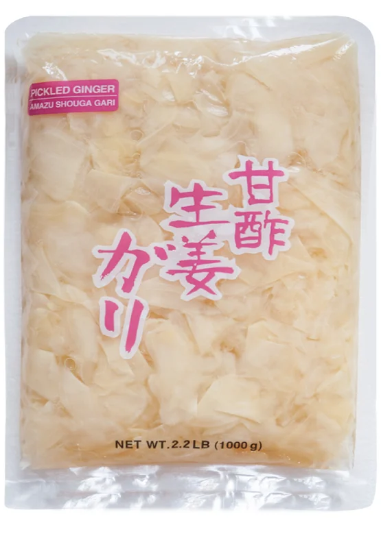 Low Calories sweet and vinegar pickled vegetables sushi gar