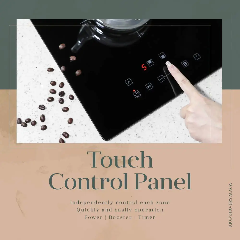 China Factory Direct Sales Sensor touch control electric stove 3600W 2 burner induction cooker