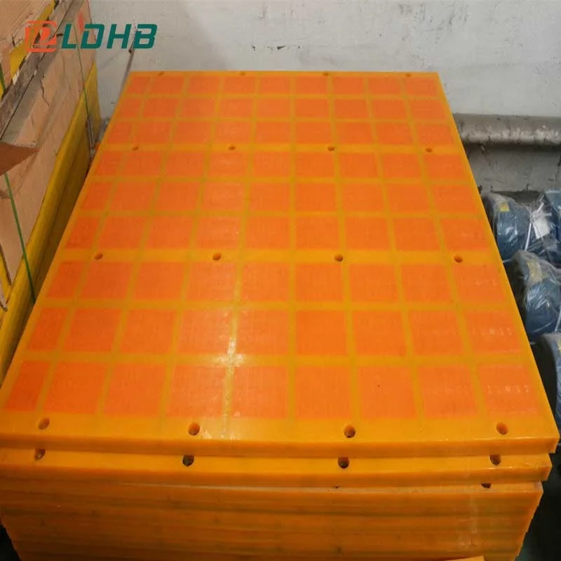 Polyurethane rubber vibrating screen mesh sieve plates dewatering pu mesh screen