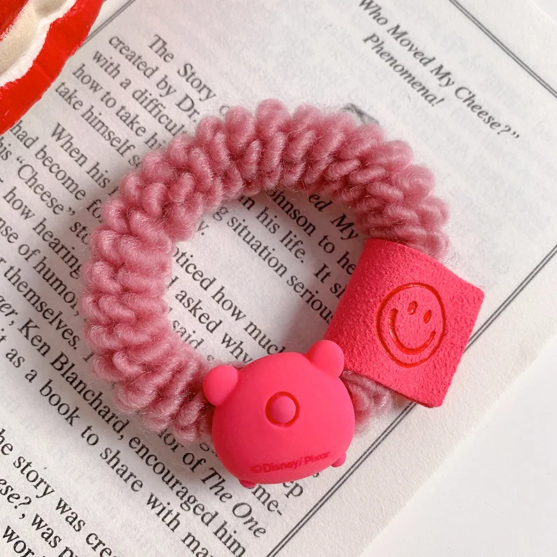 Strawberry Bear Cute Colic Scrunchie Corduroy Head Tie Korean Girls