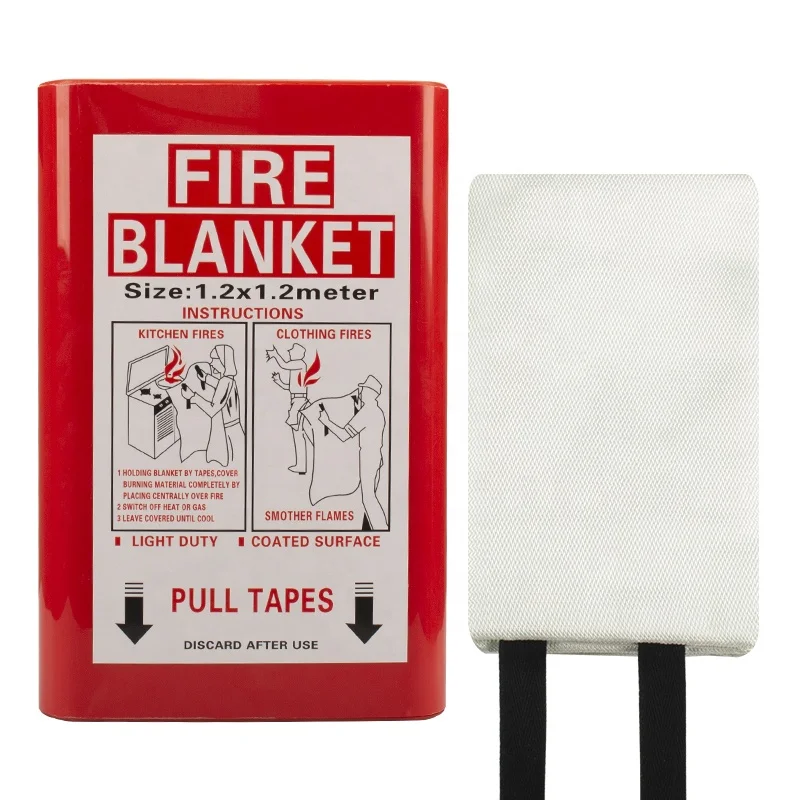 1m*1m 430g home fire blanket for kitchen with CE EN1869: 2019