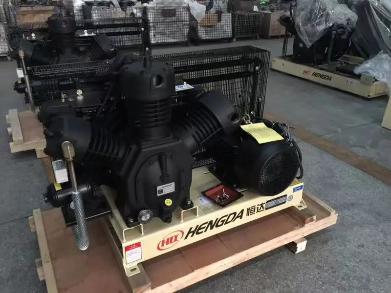 air compressor hengda brand 18.5kw 1.6m3/min 30bar High Pressure Piston type Air Compressor for Blow Moulding Machine