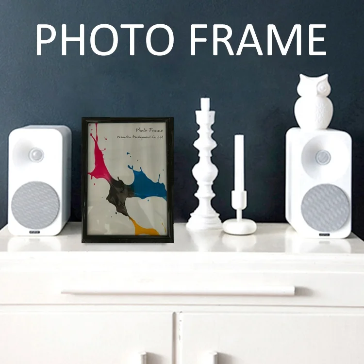 Super Valuable Gold Aluminum Frame A4 Real Glass Metal Picture Frame