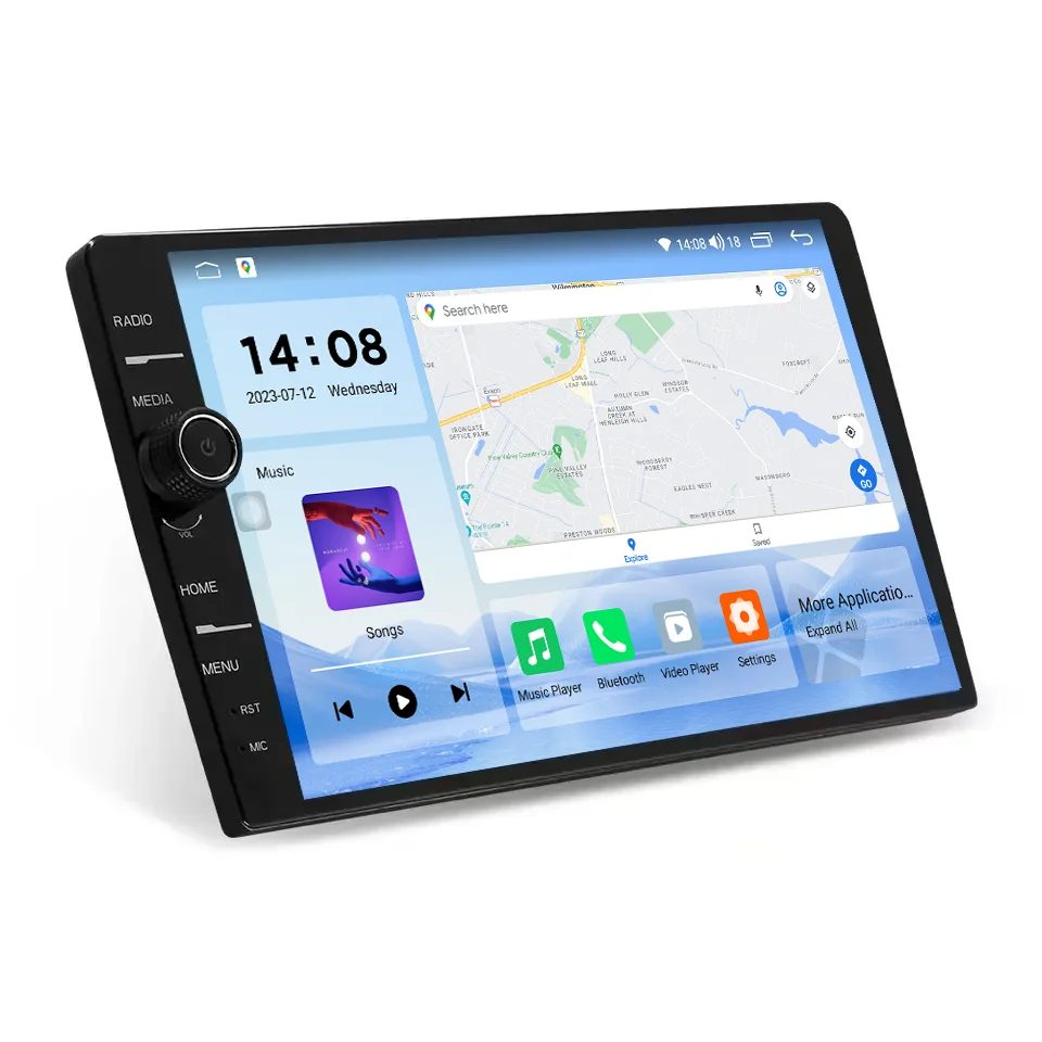 Лидер продаж автомагнитола встроенная 9 дюймов мультимедийный плеер MP4 2 Din Carplay Android