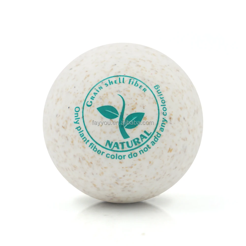 Factory Wholesales Price Hot Sales Grain Skin-Friendly Shell Fiber Ball Muscle Knot Remover Rubber Lacrosse Ball  Massage balls