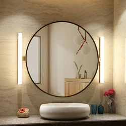 Round Shape Home Decor Wall Mounted High Output LED Lighted Bathroom Mirror