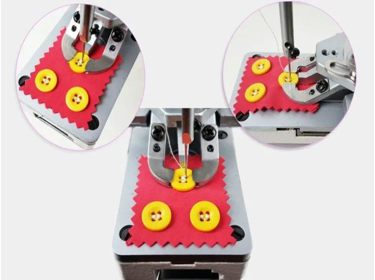 automatic electric  industrial mini overlock button sewing machine Underwear, socks, paper card labeling machine