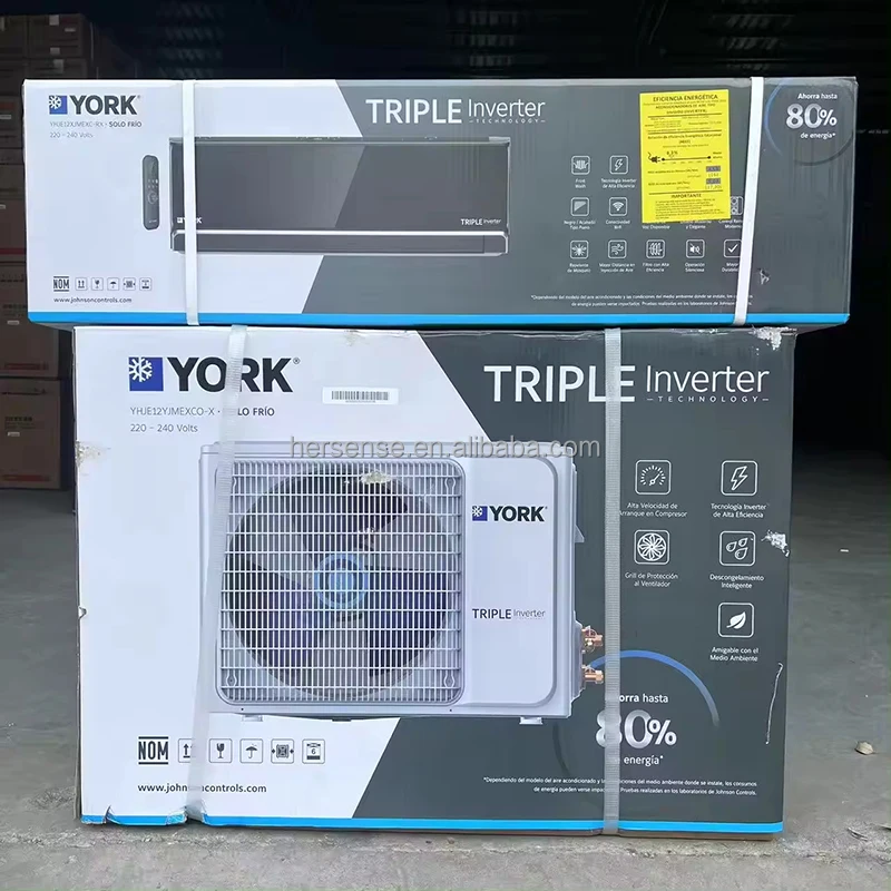 Мини-кондиционеры York(AUX) AC сплит-кондиционеры бытовая техника для дома/отеля 12000btu/18000btu/24000bt инвертор охлаждения/тепла