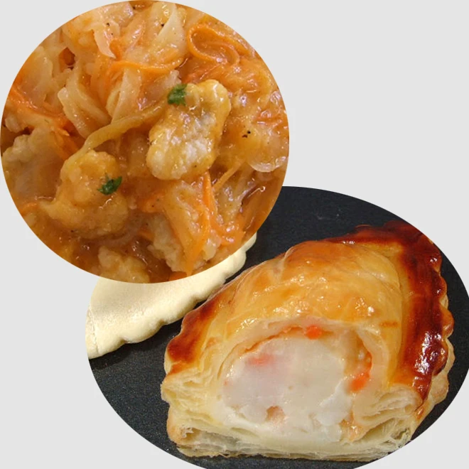 Handmade Frozen Pig Meat Shrimp Whitefish Pork Snacks In Japan