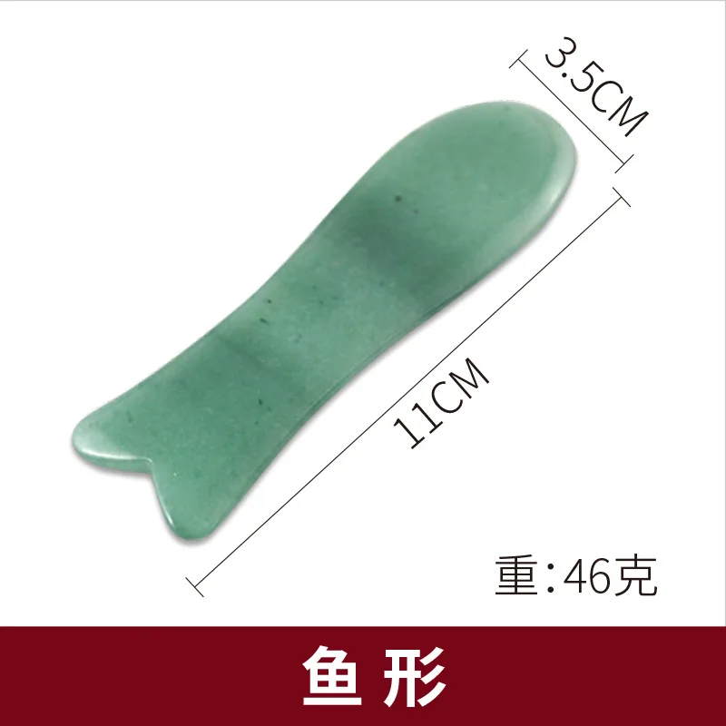 World best selling products natural jade stone gua sha roller green guasha facial tool for anti aging