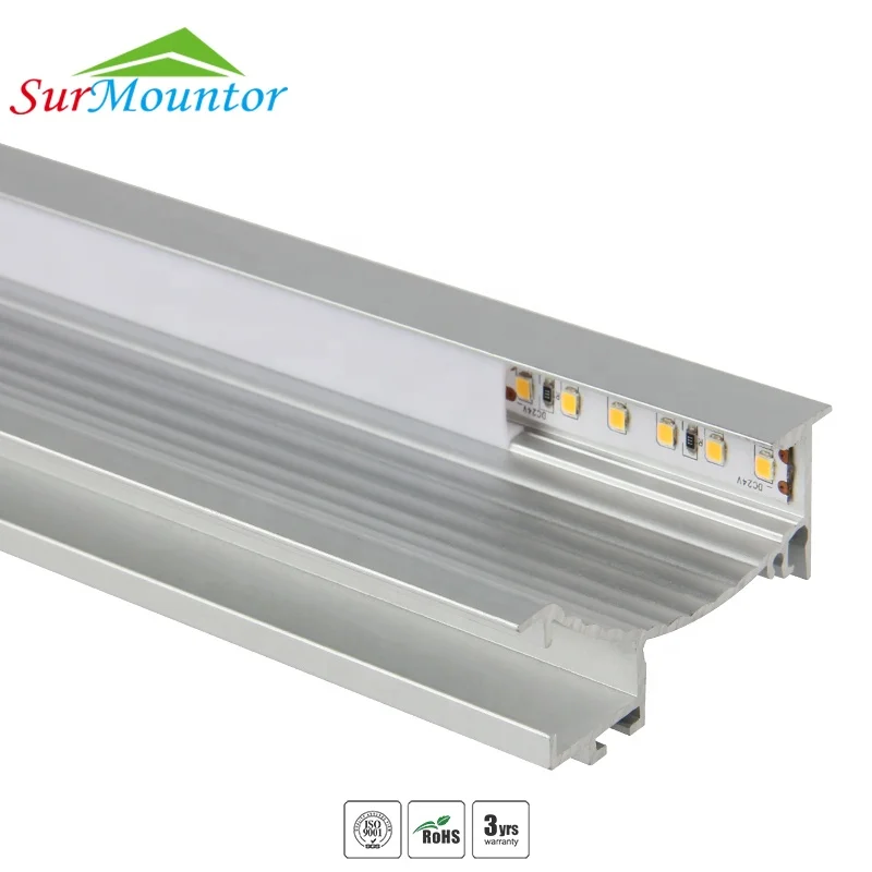 Wall Lighting Staircase Recessed LED Profile Aluminum Profile RoHS