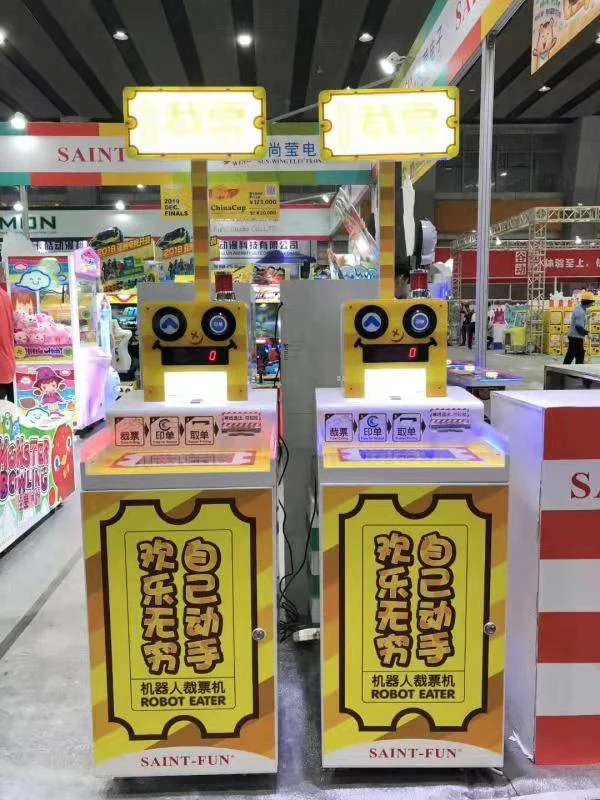 Card Management System Ticket House Robot Ticket Eater ticket shredder For Amusement Park Game Room