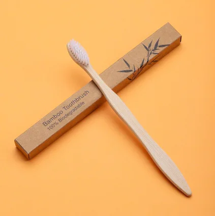 NEWELL 100% Natural Organic Degradable Biodegradable Eco-friendly Soft Bristles Bamboo Toothbrush