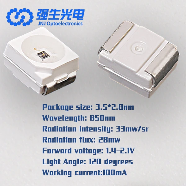 Hot Selling High Power SMD 3528 LED Triode Photosensitive Receiving for 400nm-760nm IR Light