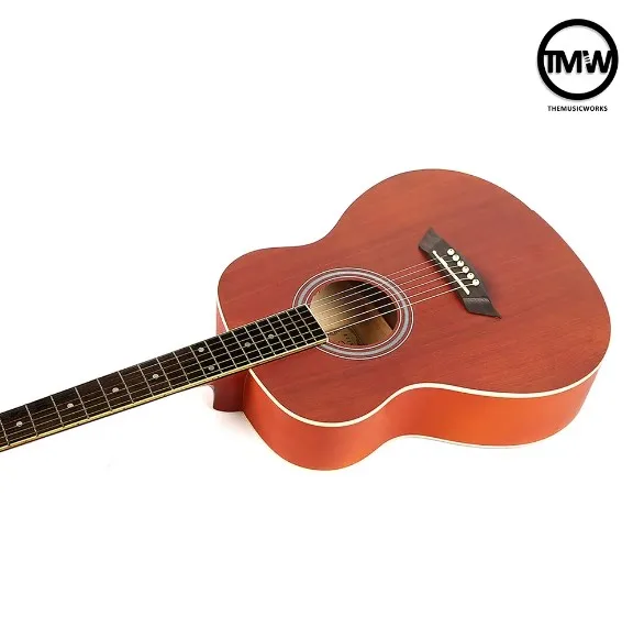 Natural Wooden Color Genesis 37 Acoustic Guitar 37-Inch Steel String for Intermediate Regeneration in Music School Yoga Pilates