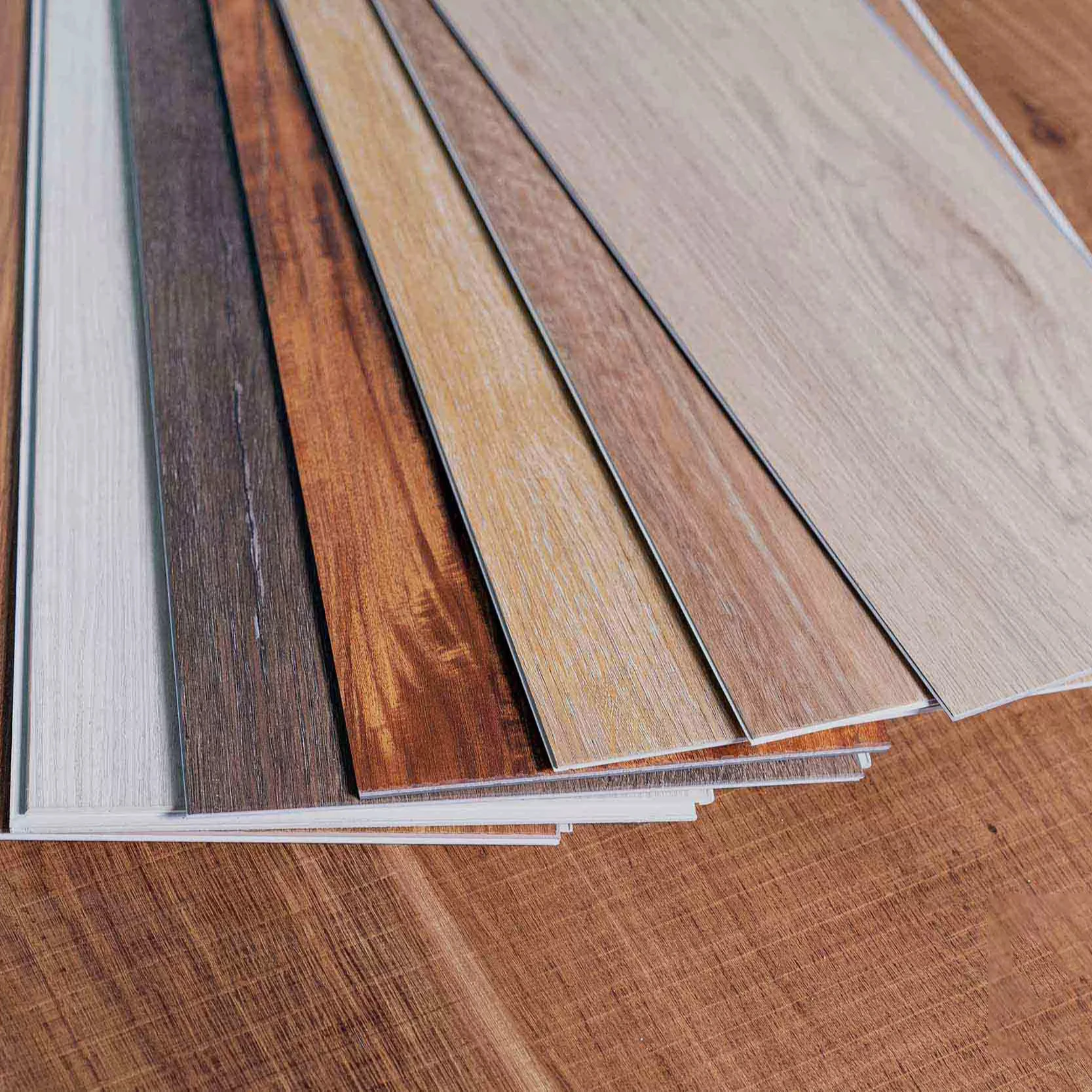 LANDING Custom Stone Plastic Composite Panel SPC Flooring with Interlocking Fixing Engineered Wooden Structure Look