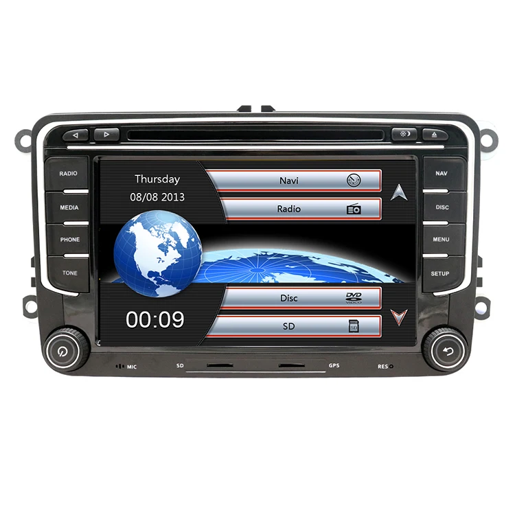 Автомагнитола ZYCGOTEC 2Din DVD-плеер для VW Golf 5 6 Touran Passat B6 B7 Sharan Jetta Polo Tiguan Skoda Seat GPS Авторадио