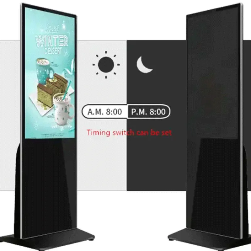 43/55/65 inch vertical floor standing advertising machine touch LCD display video network HD player Digital signage