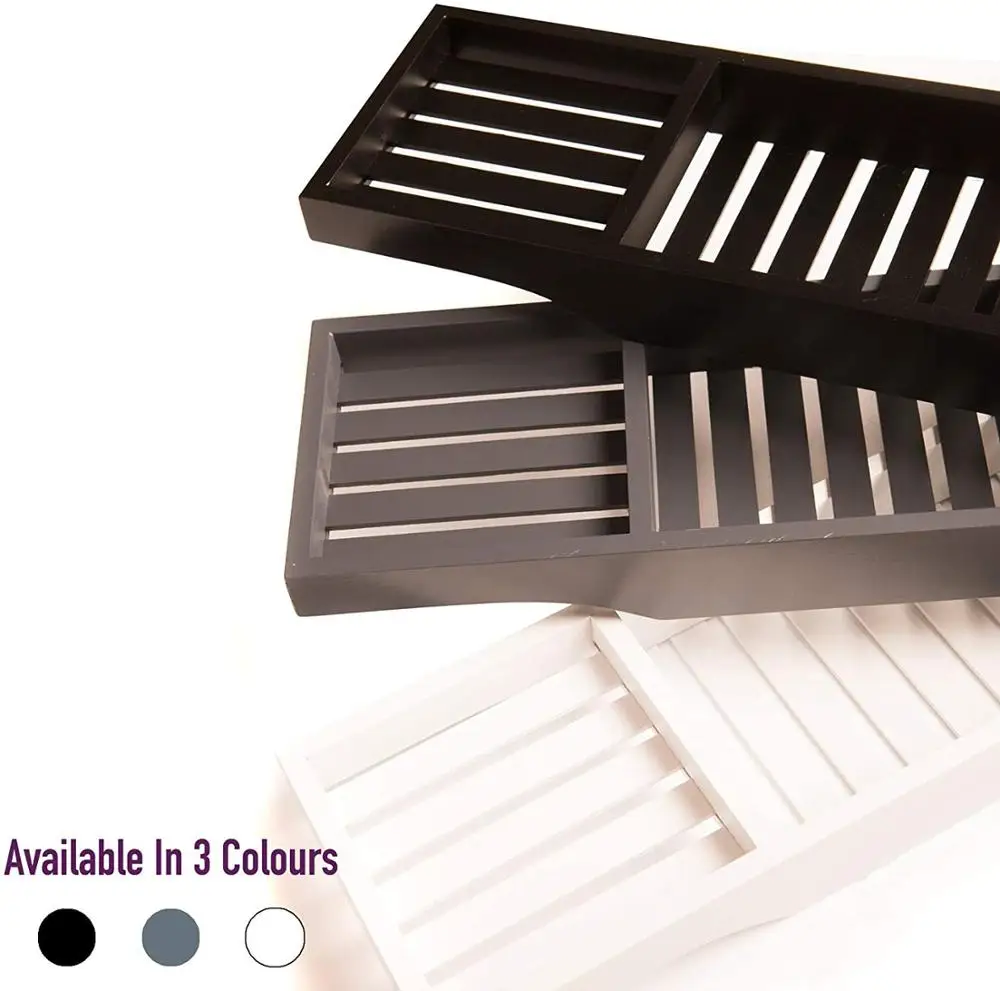 Bamboo Large Long Slatted Bathtub Tray and Caddy