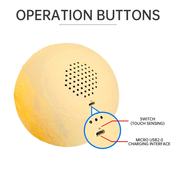 Quran Moon Touch Lamp 8GB Alquran Speaker