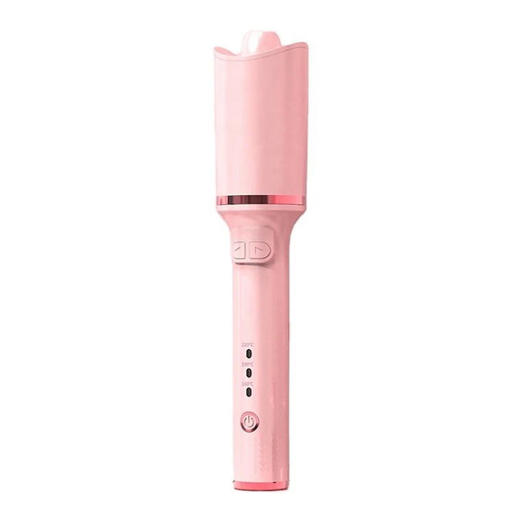 Customized Logo Professional Mini Portable Big Wave Smart Rotating Automatic Hair Curler Curling Iron