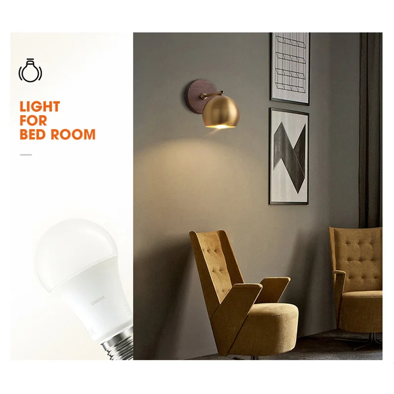 OSRAMLED 3W 5W 9W A25 A40 A60 Globe LED Bulb E27 220-240V Full Spectrum CLA Bulbs 15000 hours Long Life span