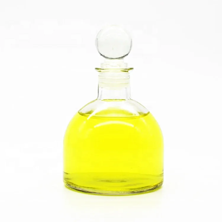 New 50ml 150ml 200ml Glass Round Reed aroma sticks holder diffuser professional Bottle with private label Glass Ball Stopper Cap