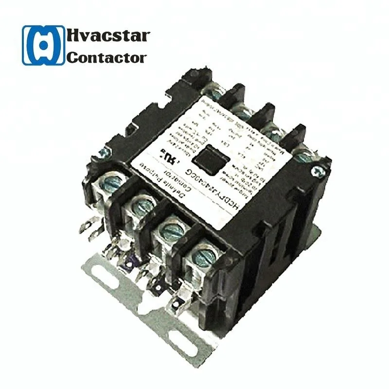 HVAC 4 Poles Electrical Magnetic Contactor Electronic Components Air Conditioning