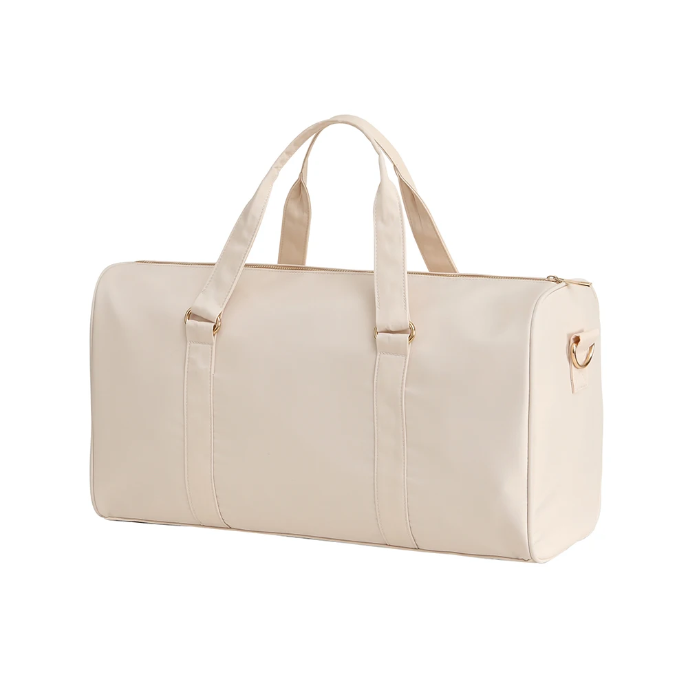 Custom Nylon Waterproof Women Men Sports Bag Set Gym Fitness Yoga Weekender Travelling Duffle Large Ladies Travel Bag