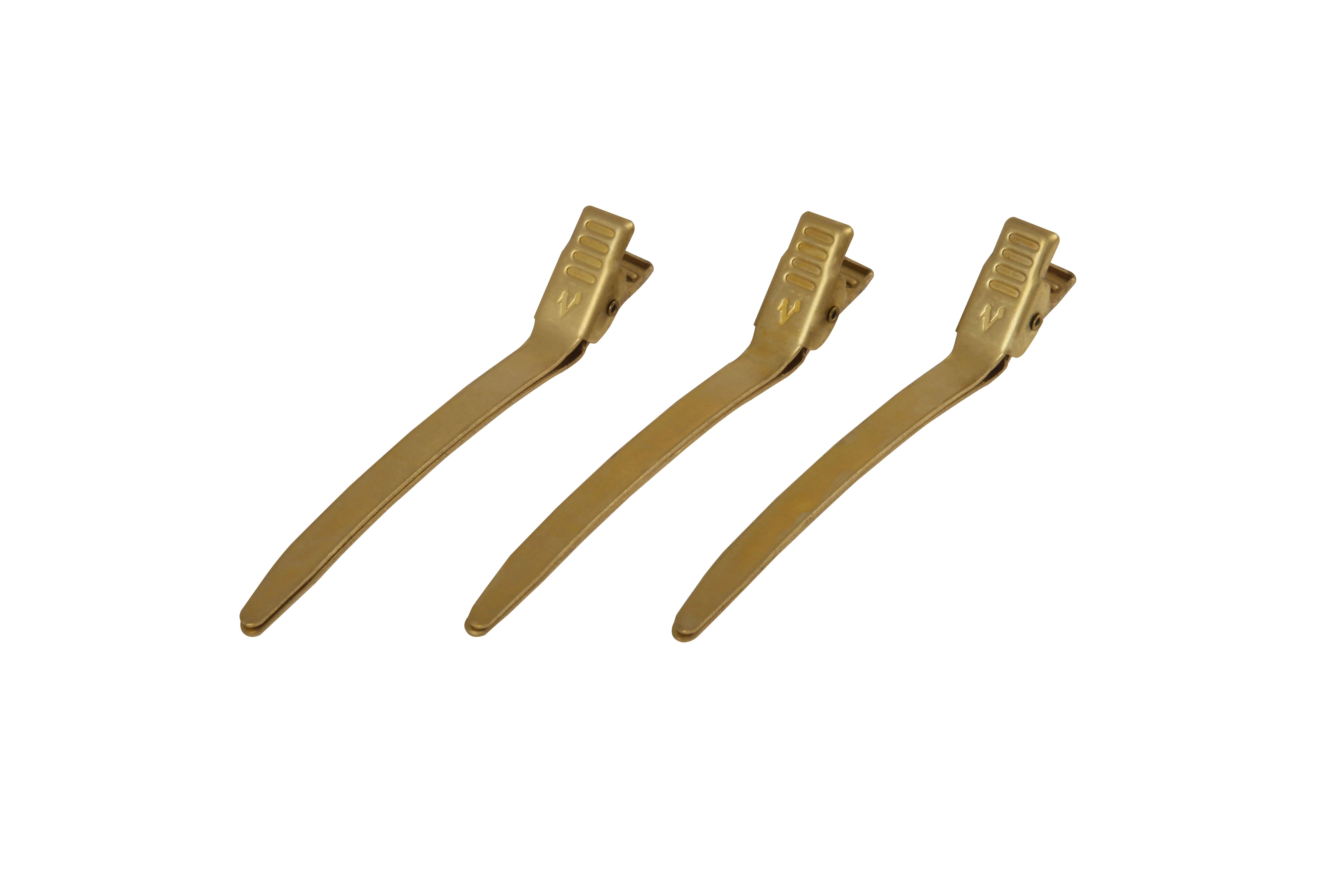 10pcs package Metal Alligator clip single prong Hair Clips wholesale hair brush human hair extension curling iron tools barber