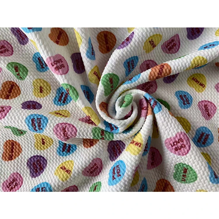 The Hottest In 2020 Bullet Fabric No MOQ Knit Printing Polyester Fabric For Bow Textile