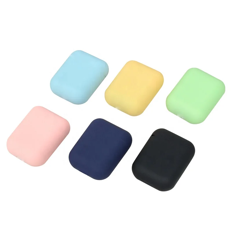 
2019 New Colourful macaron Frosted Wireless Earbuds Earphones InPods 12 TWS headphone 5.0 Blue tooth 