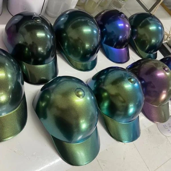 
Purple Blue Green Chameleon Pearlescent Pigment Color Changing Pigment For Automotive Paints Shoes Nails Leathers Wall Paper 