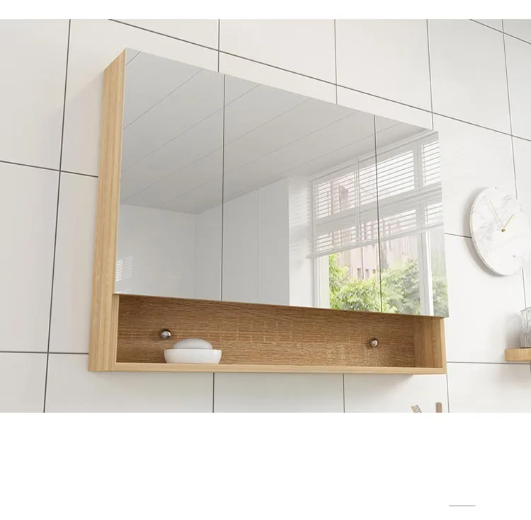 Bathroom Cabinet Furniture with Mirror Wooden
