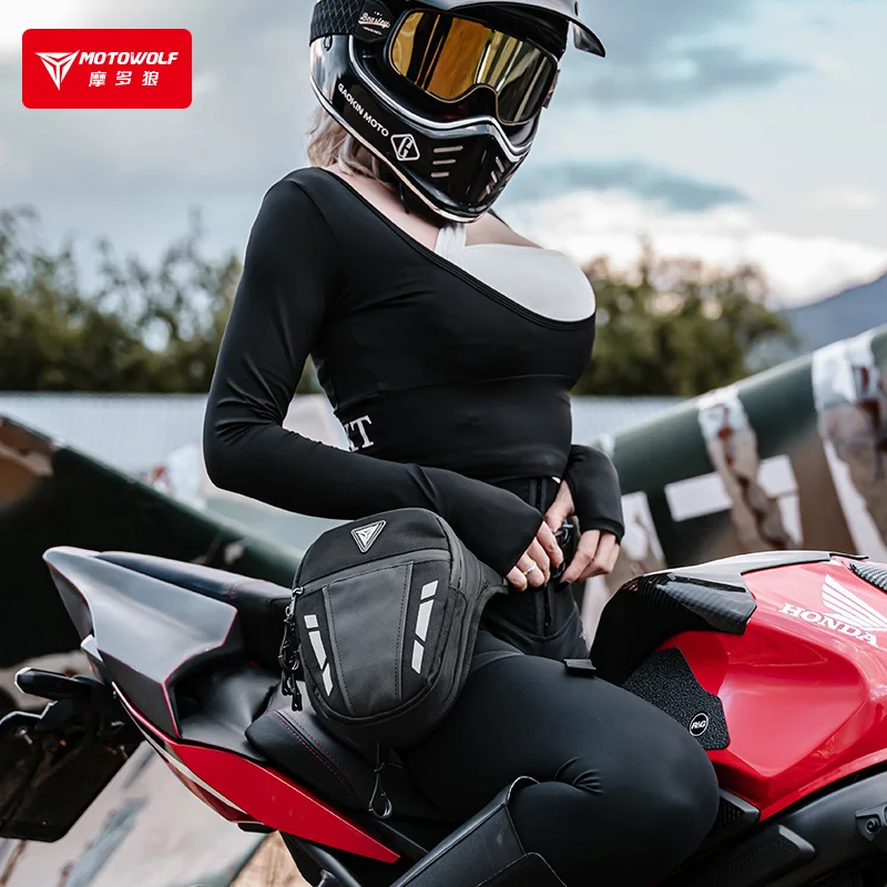 Portable leg bag for motorcycle rider waist pouch bag wholesale price for cycling
