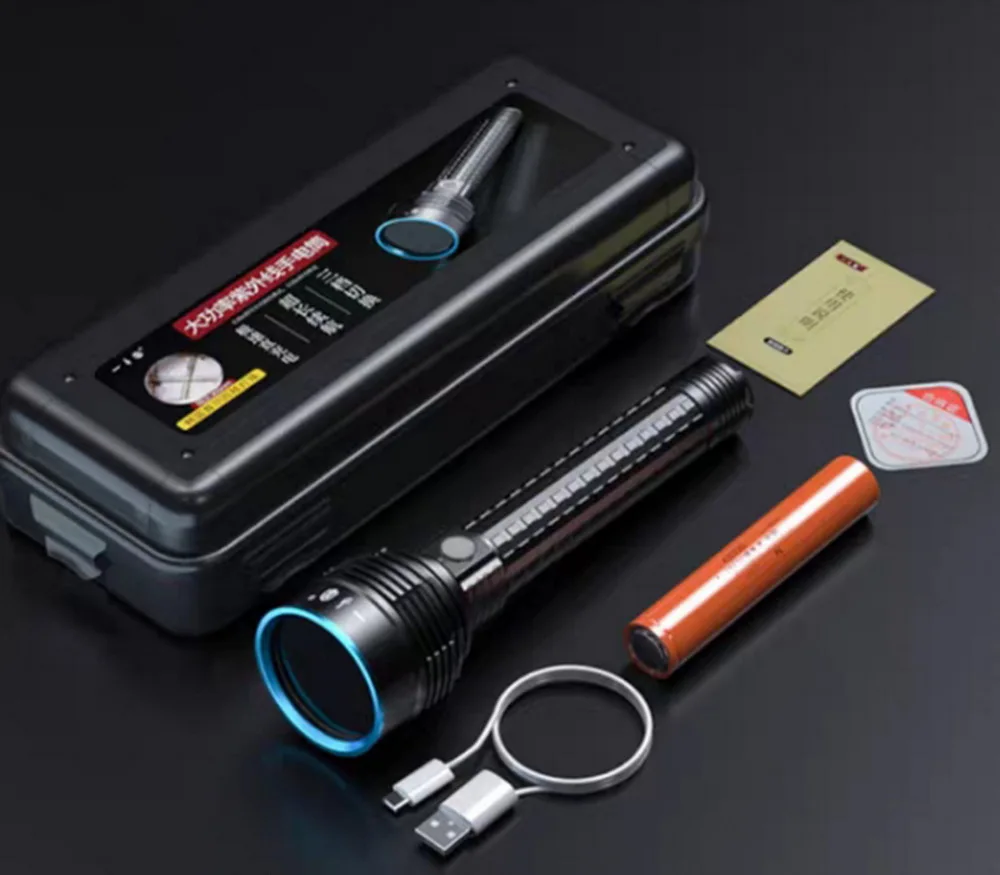 20W LED 365nm High violet UV Flashlight Black Light Torch Cat tinea Money NTD Leakage Scorpion Detector