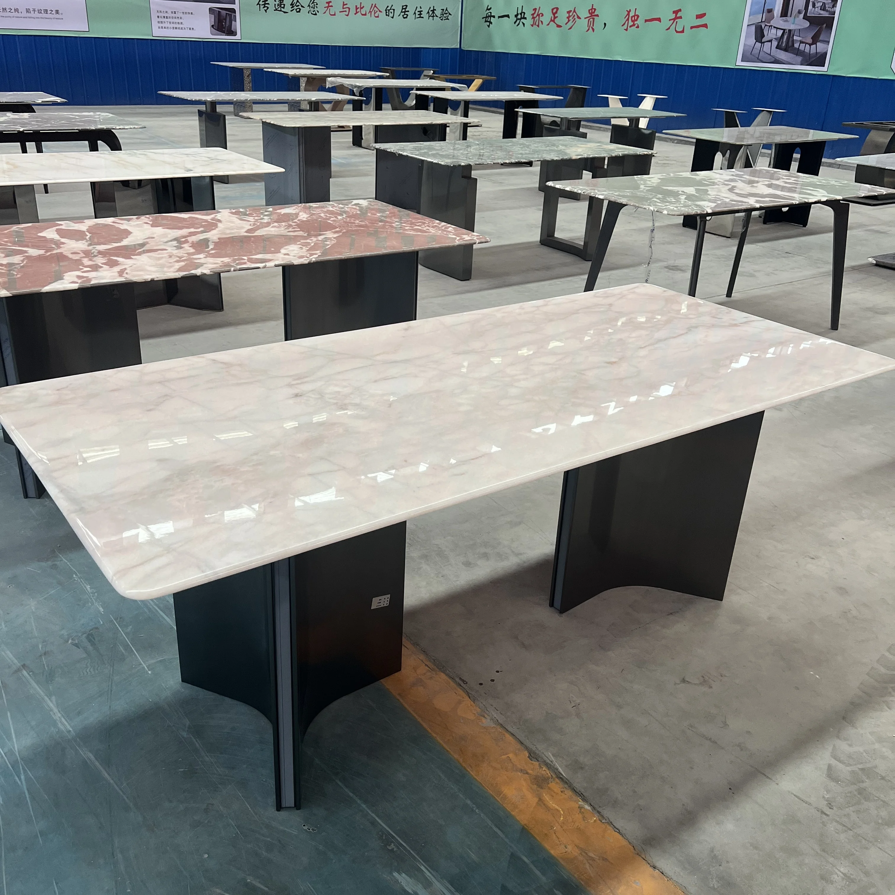 Modern Furniture Kitchen Dinning Table Marble Dining Room Sets Dining Tables Marble Stone