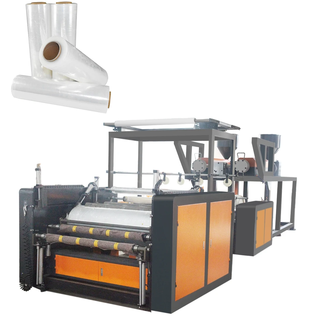 Made in China PE stretch film manufacturer ex factory price Stretch wound film extruder PVC film extruder new