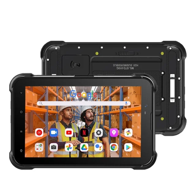 Manufacturer China Rugged tablet Android 12 Con Impresora Integrada 4Gb  8000Mah with Keyboard 8 Inch Rugged Tablet