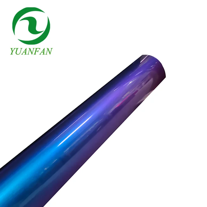 Yuanfan Vinyl Supplier Reusable Iron On Textile Iron On Chameleon Change Hot Press Htv Rolls Low Temperature Heat Transfer Film