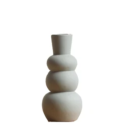 Nordic plant ceramic vases modern craft unique design ornament vase cheap wholesale home decor flower vase
