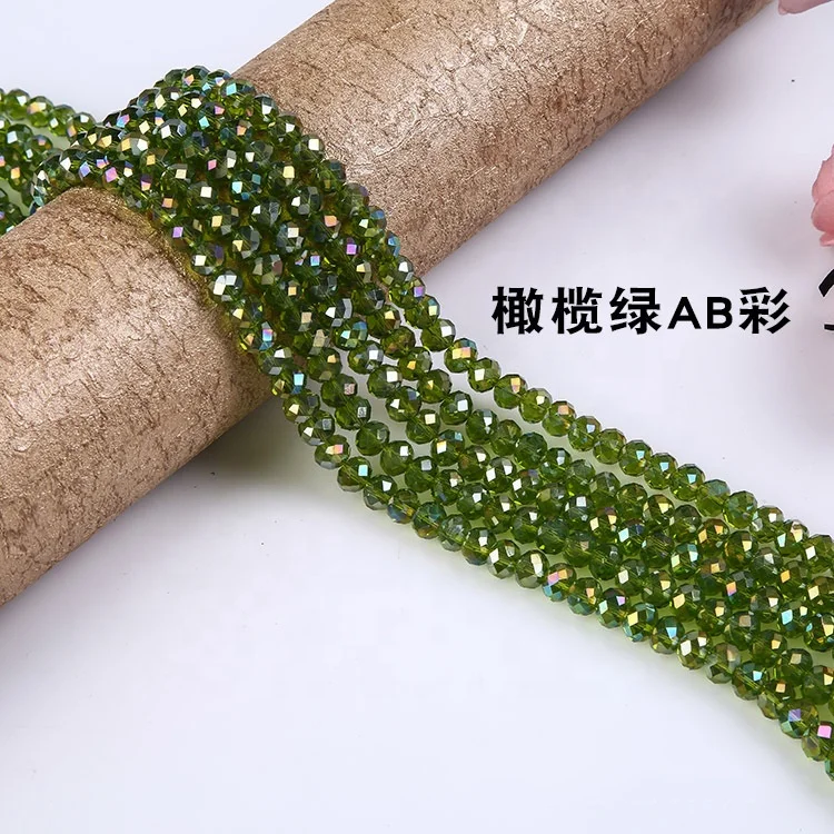 Wholesale top quality fashion crystal glass Faceted beads for diy jewelry making